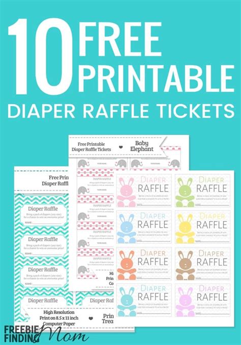 Diaper Raffle Printable Free